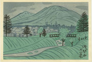 Mount Asama from the series Here and There in Jōshin'etsu